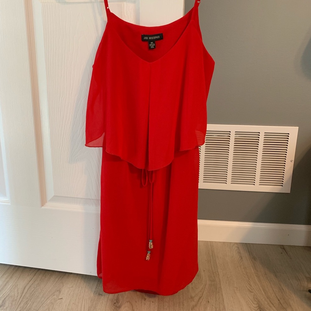 Red dress